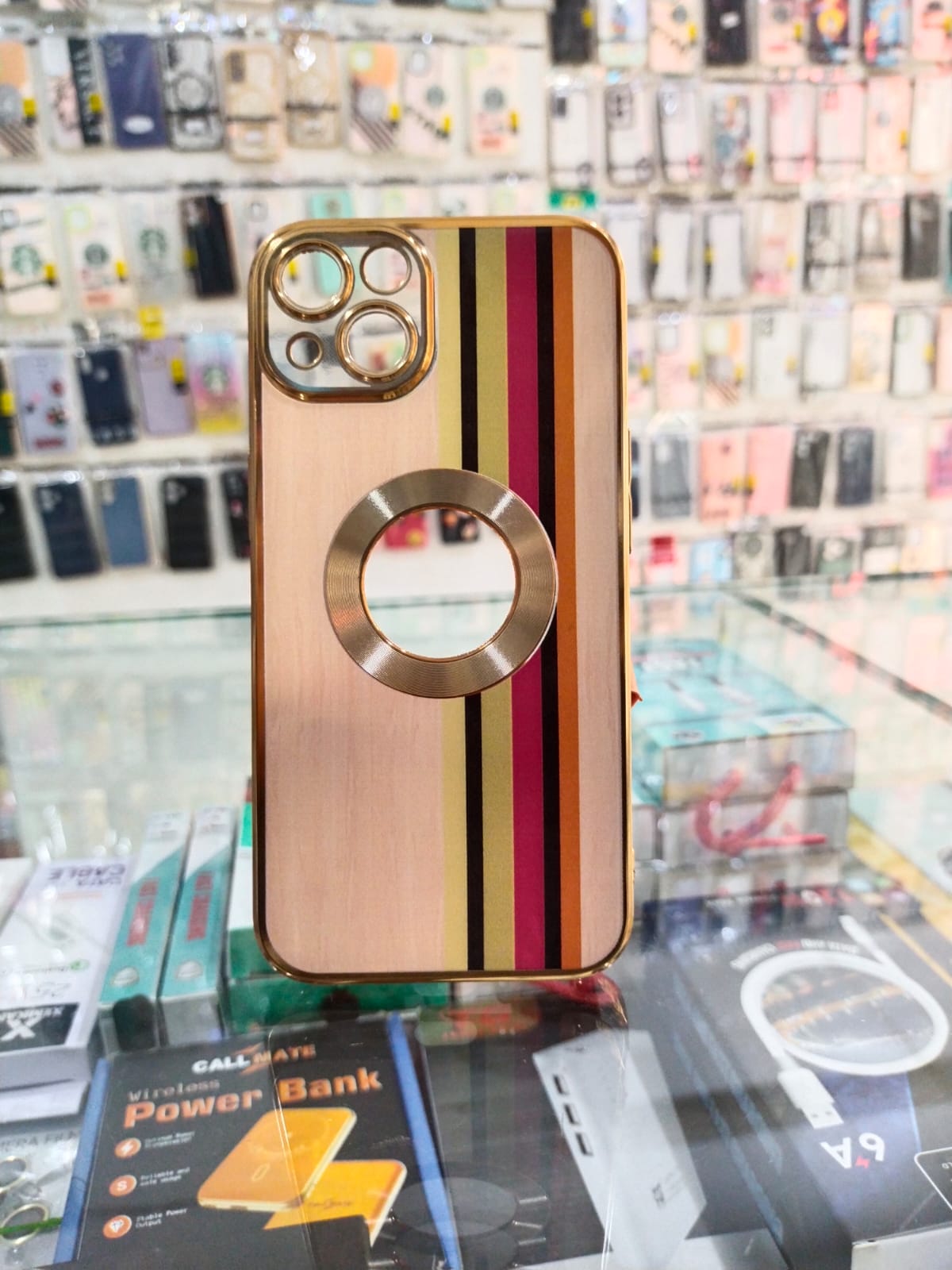 Gold Stripe iPhone 13 Case